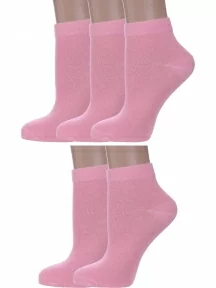 Комплект из 5 пар женских носков Альтаир, 5-А61, РОЗОВЫЕ