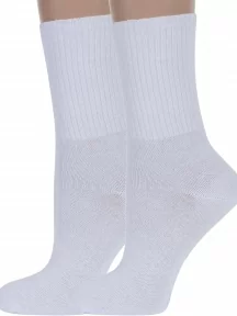 Комплект из 2 пар женских медицинских носков Брестские (БЧК), 2-14С1202, рис. 033, БЕЛЫЕ