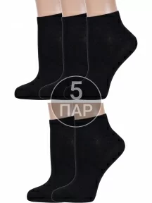 Комплект из 5 пар женских бамбуковых носков ХОХ, 5-G-1125, ЧЕРНЫЕ
