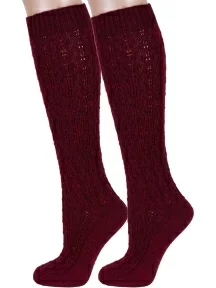 Комплект из 2 пар женских гольфов RuSocks (Орудьевский трикотаж) ТЕМНО-БОРДОВЫЕ (2-Ж-155-03)
