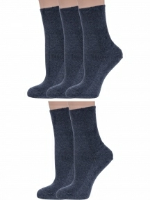 Комплект из 5 пар женских медицинских носков Dr. Feet (PINGONS), 5-15DF6, АНТРАЦИТ