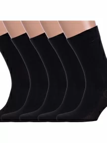 Комплект из 5 пар мужских носков GRAND LINE, 5-М-150, ЧЕРНЫЕ