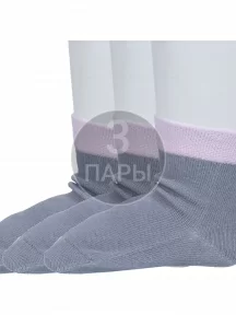 Комплект из 3 пар детских носков "Борисоглебский трикотаж", 3-8С19, СЕРЫЕ