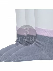 Комплект из 3 пар детских носков "Борисоглебский трикотаж", 3-8С19, СЕРЫЕ