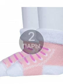 Комплект из 2 пар детских махровых носков Альтаир, 2-С48, ПЕРСИКОВЫЕ