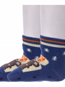 Комплект из 2 пар детских махровых носков Conte kids, 2-7С-53СП, рис. 469, СИНИЕ