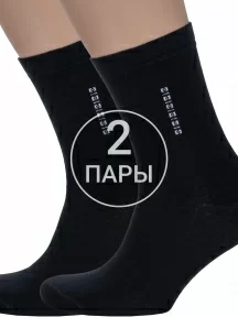 Комплект из 2 пар мужских носков Альтаир ЧЕРНЫЕ (2-С18)