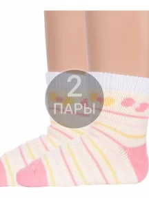 Комплект из 2 пар детских махровых носков Брестские (БЧК), 2-14С3060, рис. 070, СВЕТЛО-ЖЕЛТЫЕ