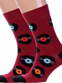 Комплект из 2 пар мужских носков Брестские (БЧК), 2-16С2127, рис. 527, ТЕМНО-БОРДОВЫЕ