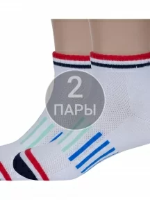 Комплект из 2 пар детских носков ХОХ, 2-SPD-15, БЕЛЫЕ