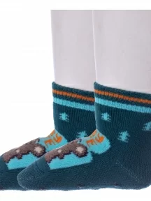 Комплект из 2 пар детских махровых носков Conte kids, 2-7С-53СП, рис. 469, ТЕМНО-БИРЮЗОВЫЕ