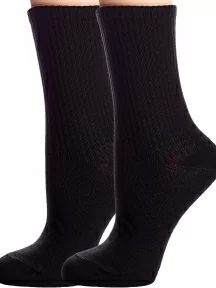 Комплект из 2 пар детских спортивных носков Conte kids, 2-20С-167СП, рис. 000, ЧЕРНЫЕ