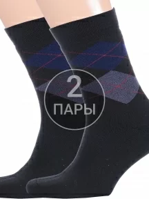 Комплект из 2 пар мужских теплых носков «Красная ветка», 2-С-1514, ЧЕРНЫЕ