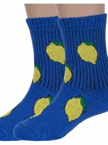 Комплект из 2 пар детских носков Альтаир, 2-А224, СИНИЕ