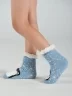 Детские антискользящие махровые носки Oemen, PK550, ГОЛУБЫЕ