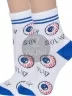 Комплект из 2 пар детских носков VASILINA, 2-2С2349, БЕЛО-СИНИЕ