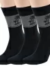 Комплект из 3 пар мужских носков ХОХ из вискозы, 3-X-1202, ЧЕРНЫЕ