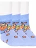 Комплект из 3 пар детских махровых носков Брестские (БЧК), 3-14С3060, рис. 819, БЛЕДНО-ГОЛУБЫЕ