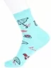 Детские носки LORENZline, П6, БИРЮЗОВЫЕ