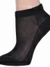 Женские короткие носки из микромодала Grinston socks (PINGONS), 17D3, ЧЕРНЫЕ
