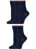 Комплект из 5 пар женских бамбуковых носков Grinston socks (PINGONS) СИНИЕ (5-17D2)