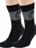 Комплект из 2 пар мужских носков ХОХ из вискозы, 2-X-1202, ЧЕРНЫЕ