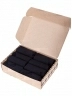 Набор из 8 пар мужских хлопковых носков (ТМ Grinston socks), PG-17D1-8k, ЧЕРНЫЕ