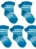 Комплект из 5 пар детских носков LORENZLine, 5-Л31, ГОЛУБЫЕ