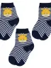Комплект из 3 пар детских носков RuSocks (Орудьевский трикотаж) рис. 02, ТЕМНО-СИНИЕ (3-Д3-13788)