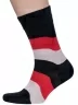 Мужские носки LORENZline, Е32, СЕРО-КРАСНЫЕ
