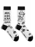 Носки St. Friday Socks Russian tea (Москва-ква-ква). Белые (X10-1595-02)