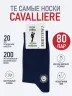 Комплект из 80 пар мужских носков CAVALLIERE (RuSocks) Темно-синий (С-330/1-80)
