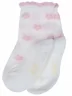 Детские носки RuSocks (Орудьевский трикотаж), Д3-130095Д, Ecru, СВЕТЛО-КРЕМОВЫЕ с цветами