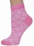 Женские носки из мерсеризованного хлопка ХОХ, GM-1402, РОЗОВЫЕ