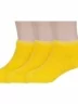 Комплект из 3 пар детских махровых носков ХОХ, 3-DZ-3R18, ЖЕЛТЫЕ