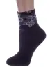 Женские махровые носки RuSocks (Орудьевский трикотаж) ЧЕРНЫЕ (Ж-2337)