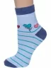 Женские носки VASILINA, 7С3263, ГОЛУБЫЕ