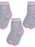 Комплект из 3 пар детских носков RuSocks (Орудьевский трикотаж) рис. 02, КРЕМОВО-РОЗОВЫЕ (3-Д3-13794)