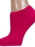 Женские короткие махровые носки ХОХ, GZ-3R9, МАЛИНОВЫЕ