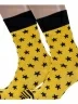 Комплект из 2 пар мужских носков DiWaRi, 2-20С-37СП, рис. 137, ЖЕЛТЫЕ