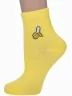 Женские носки Hobby Line, 3111-06, ЖЕЛТЫЕ "Банан"