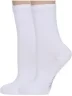 Комплект из 2 пар женских бамбуковых носков Grinston socks БЕЛЫЕ (2-17D2)