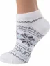 Женские носки из полушерсти Grinston socks (PINGONS), 17D4, БЕЛЫЕ