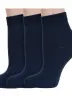 Комплект из 3 пар женских носков RuSocks (Орудьевский трикотаж) ТЕМНО-СИНИЕ (3-С-420)