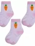 Комплект из 3 пар детских носков RuSocks (Орудьевский трикотаж), 3-Д3-13792Д, рис. 01, БЕЛО-РОЗОВЫЕ