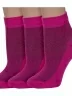 Комплект из 3 пар женских носков Альтаир, 3-С82, МАЛИНОВЫЕ