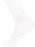 Детские теплые носки "НАШЕ" Смоленской чулочной фабрики, 236С1, рис. 1, БЕЛЫЕ с розовым №60-1