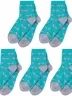 Комплект из 5 пар детских носков LORENZLine, 5-Л104, БИРЮЗОВЫЕ