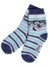 Детские махровые носки RuSocks (Орудьевский трикотаж), DIN-75, рис. m06, БЕЛО-СИНИЕ