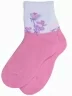 Детские махровые носки "Гамма", С663, БЕЛО-РОЗОВЫЕ